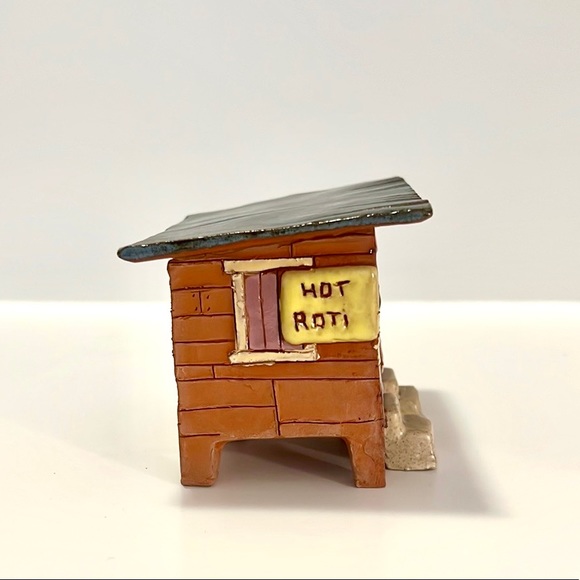 Miniature Ceramic House Sculpture – “Hot Roti” Caribbean Shack – Handmade Art - Picture 4 of 10